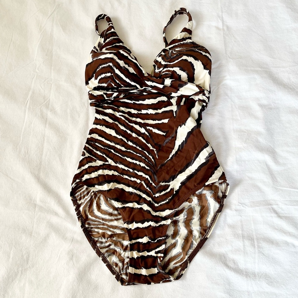 DIVA by Rachel Pappo Animal print one piece swimsuit
